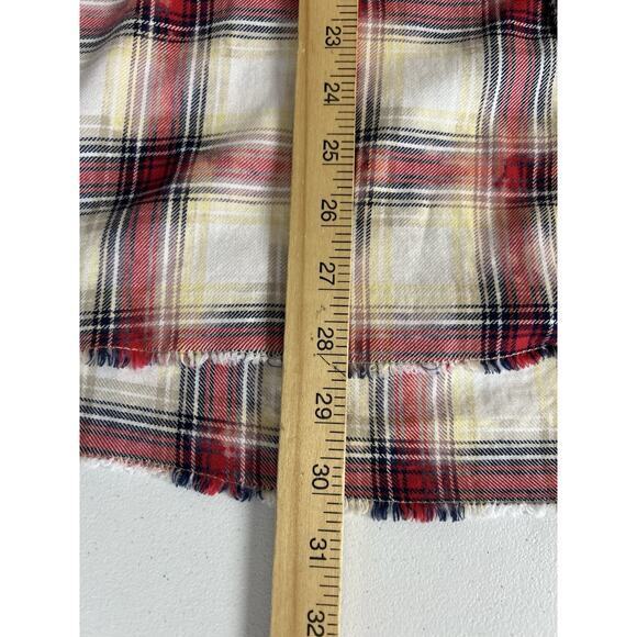 Zadig & Voltaire Sigmund Stigma Red Plaid Checked‎ Shirt Mandarin Collar ( 40 ) - Picture 13 of 14